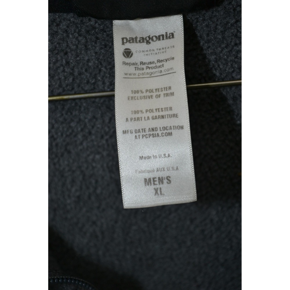 Patagonia Synchilla Fleece Pullover Mens Extra Large Gray 1/2 Zip‎ - USA Vintage - Picture 9 of 16
